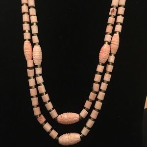 Vintage peach colored necklace